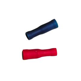 100 COSSES ROUGES RONDES FEMELLES PRÉ-ISOLÉES À MANCHON PVC - SECTION CÂBLE : 0,25-1,65 mm²